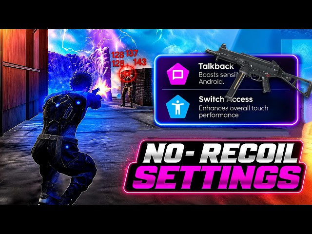 Switch Access & TalkBack Settings Free Fire || 0% Recoil 95% Headshots || Brazil Settings 2026 ⚙️