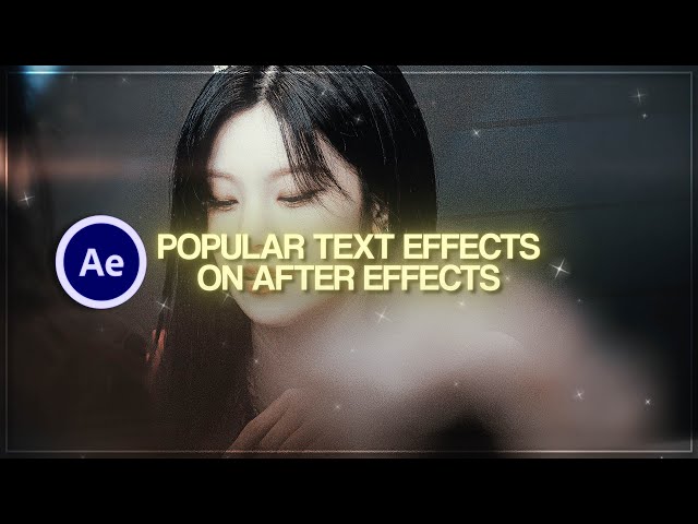 POPULAR TEXT EFFECTS TUTORIAL ON (AFTER EFFECTS)