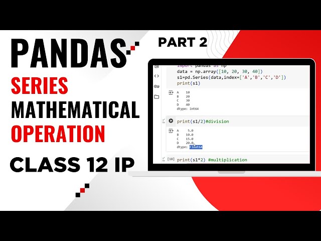 Class 12 IP Series Mathematical operation with integer, Series & Different index Series