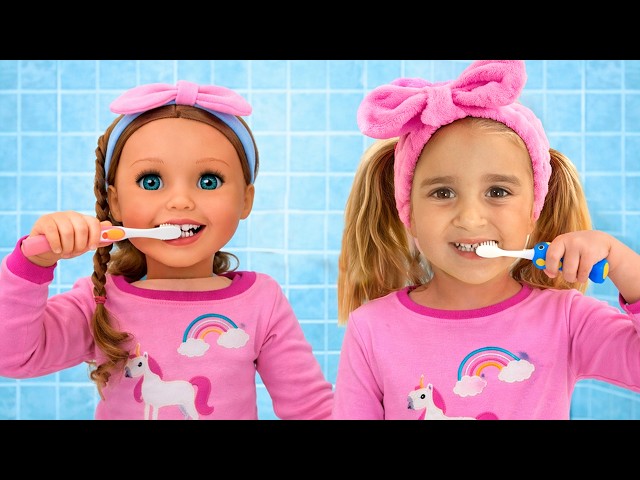 Alice’s Morning Routine with a Living Doll! Fun Kids Routine