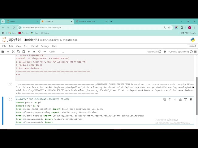 churn customer ML tutorial