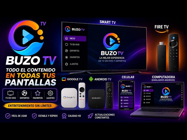BUZO TV on ALL your devices!📺 Install it on Smart TV, Fire TV, Android TV, Google TV, and Mobile