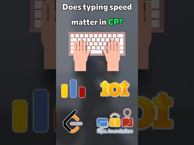 ⌨️⏱️ Does typing speed really matter in competitive programming? #typingspeed #coding