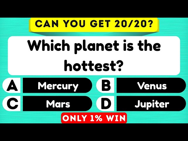 These 20 Questions Get Harder! Can You Survive Them All? #gkquiz #triviaquiz