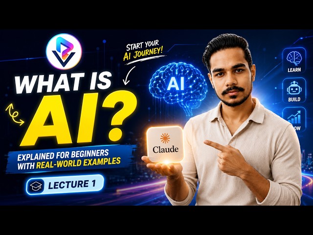 What is AI? 🤖 Artificial Intelligence Explained for Beginners with Real-World Examples | Lecture 1