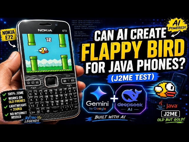 Can AI Create Flappy Bird for Java Phones? (J2ME Challenge) @RealGamingOdyssey #j2me #flappybird #ai
