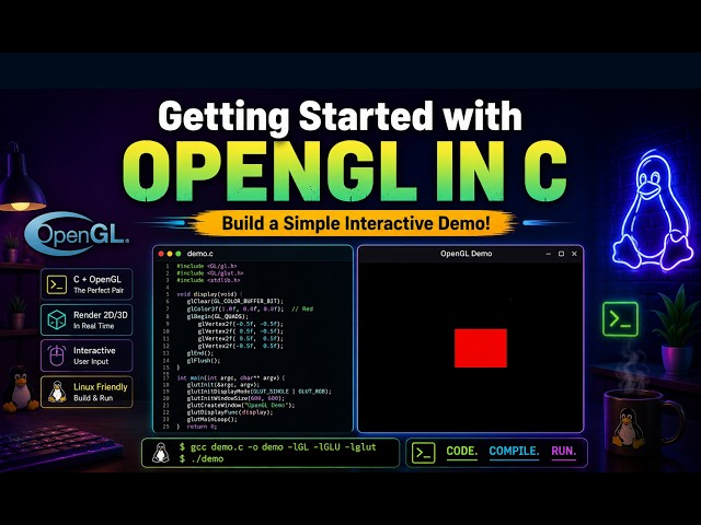 Getting Started with OpenGL in C – Build a Simple Interactive Demo!