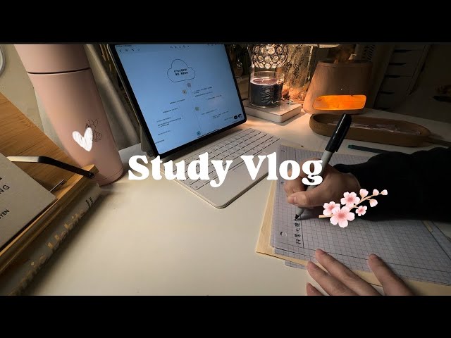 ✍🏻️ Calm & Cozy Study 36🪻Study Vlog：Finding Focus and Staying Motivated #study #studymotivation