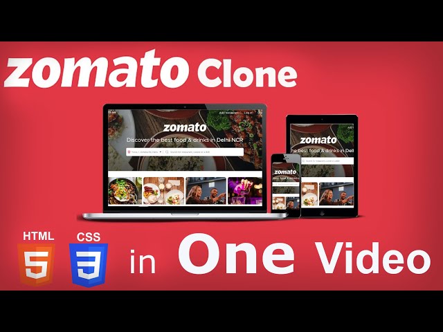 Zomato Clone in One Video using HTML & CSS || Developer Dude -- Web Development