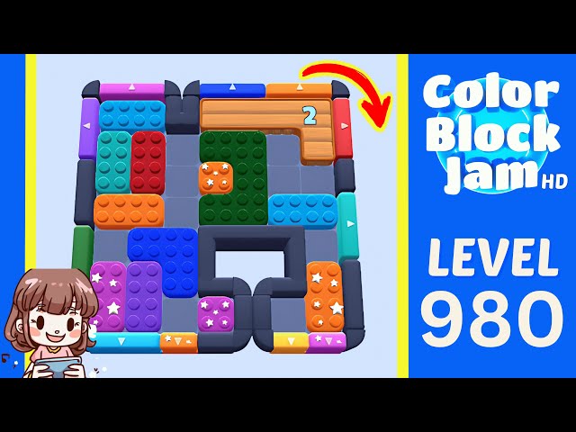 Color Block Jam Level 956 (980) Solution Walkthrough