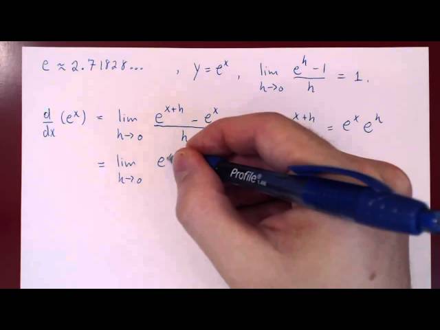 Derivative of Exponential & Logarithmic Functions - Part 1