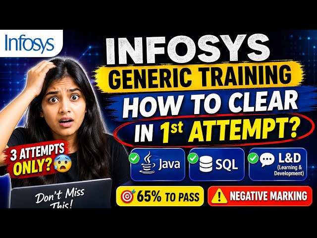 Infosys Generic Training 2026 | How to Clear in 1st Attempt 💻🔥