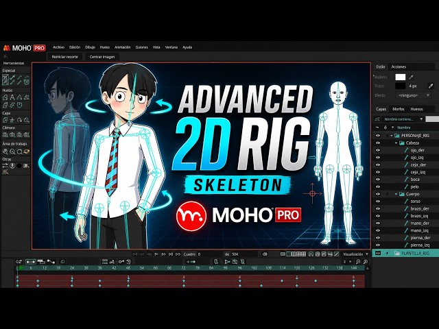 Discover HAYASE: 2.5D Anime Rig with Full Rotation