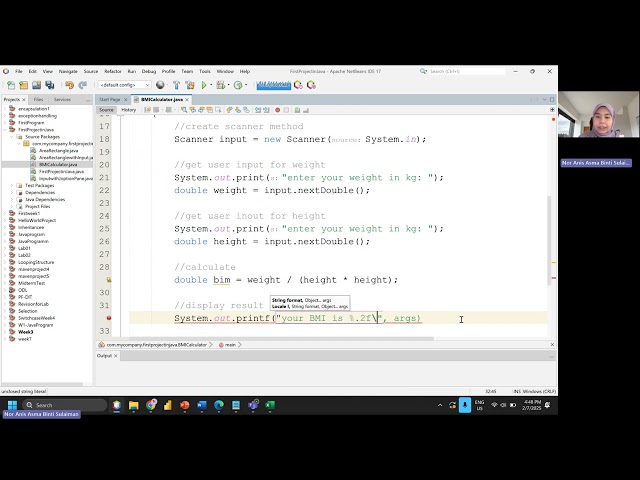 Selection in Java (if else)