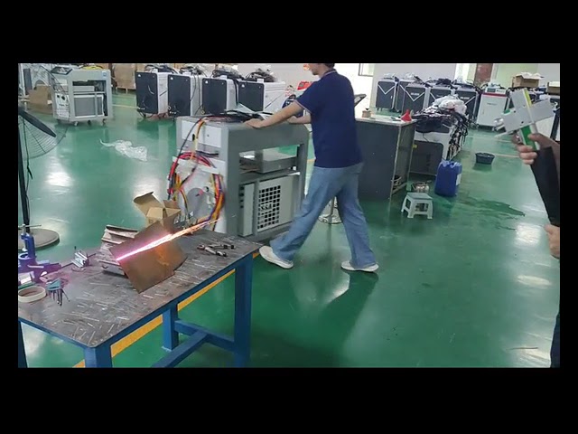 Industrial Laser Cleaner: LC1500 Continuous Wave Laser Cleaning Machine Operation