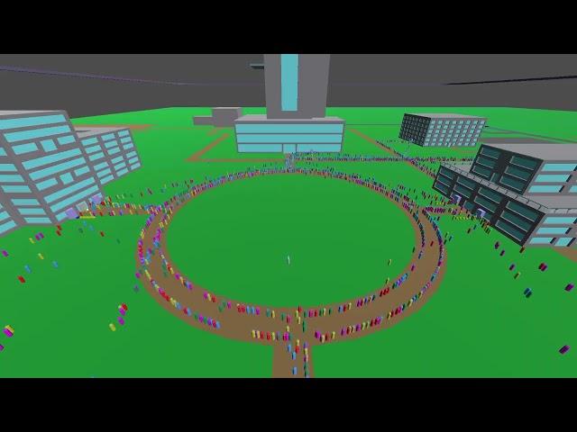 Godot Engine 4 - 5000 Moving Agents Test