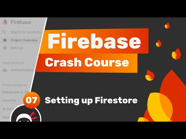 Firebase Crash Course (Auth & Firestore) #7 - Setting up a Firestore Database