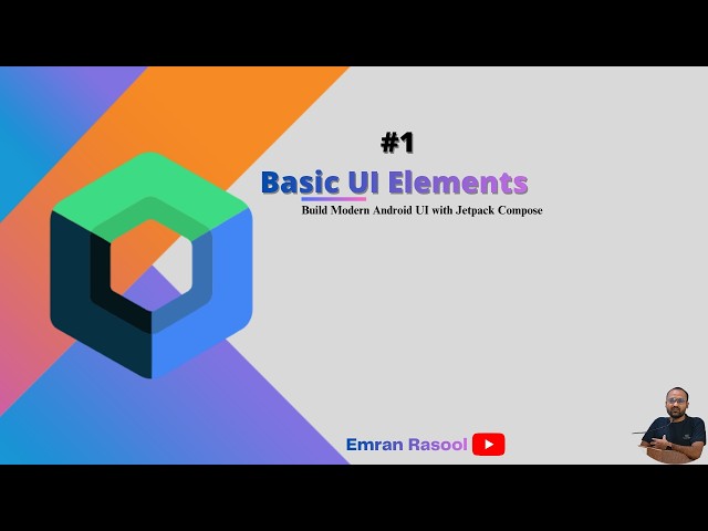 Basic UI Elements in Jetpack Compose 🔥 | Text, Button, Image & More | @emran_rasool_official