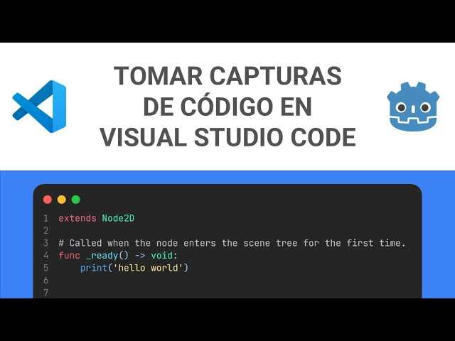 Taking Code screenshots with visual studio code