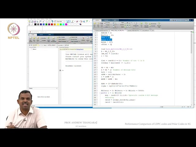 Performance Comparison of LDPC codes and Polar Codes in 5G #swayamprabha