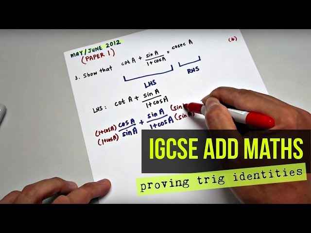 Proving Trigonometric Identities | Trigonometry |IGCSE/O-Level Add Maths