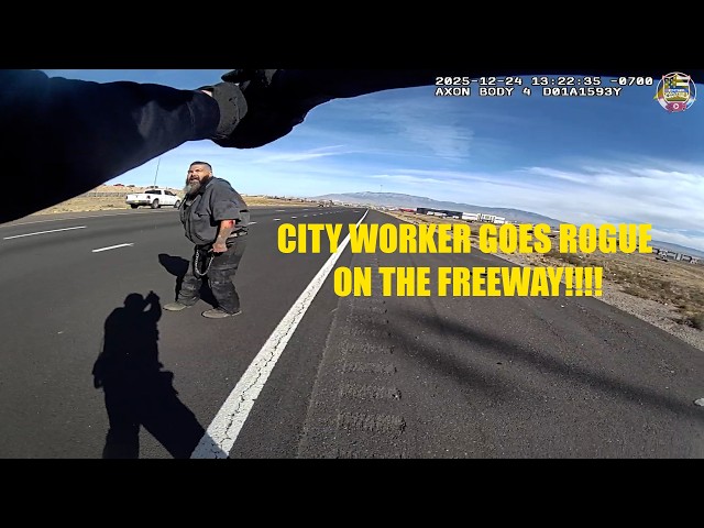 City Worker Goes Nuts After Crashing Bus
