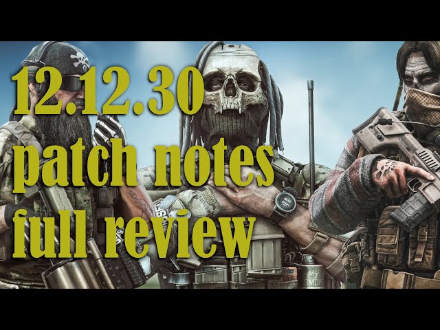 FULL PATCH NOTES - THE WIPE IS NOW - Escape From Tarkov News