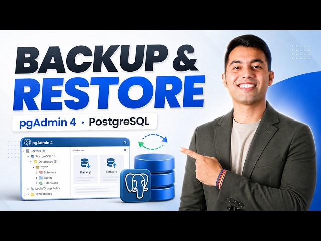 How to Backup & Restore PostgreSQL Database in pgAdmin 4