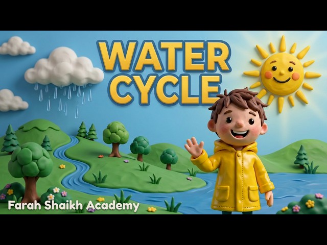 Water Cycle for Kids in 3D | Evaporation, Condensation, Precipitation | 3D Science Lesson for Kids