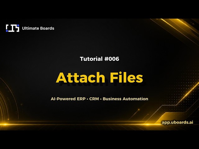 Tutorial #006 | Attach Files | UBoards Quick Tutorials