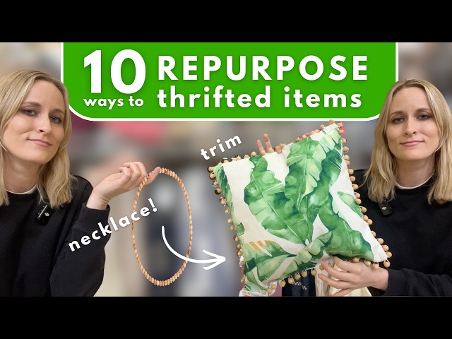 10 Ways to Upcycle Thrifted Decor | Cheap Decor Tips