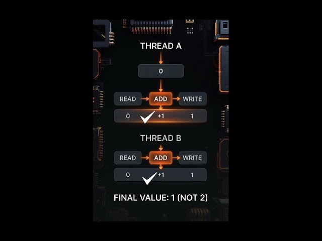 🚨 Race Condition Explained in 60 Seconds | Java Concurrency