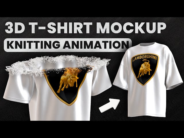 T-Shirt Mockup Forming from Threads in 3D (No Complex Software)