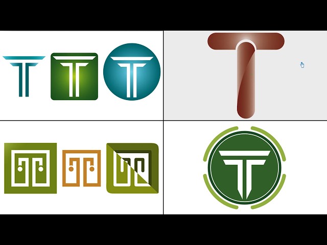 T Logo Design in Illustrator | T Letter Logo Design | Illustrator Logo Tutorial