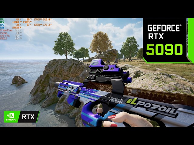 PUBG 4K Max Settings: RTX 5090 - i9 14900K - 128GB RAM | Erangel - AUG & Mk14 Gameplay