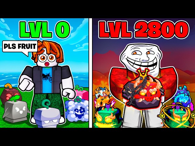 Noob To PRO BY BEGGING In Blox Fruits..