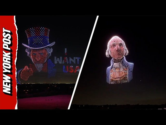 Epic 2,500 Drone Show Creates STUNNING Patriotic Display Over Texas