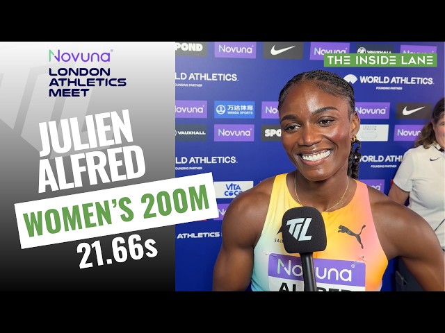 "I'm Running Faster Than 21.5 In Practice" - Julien Alfred At The London Diamond League