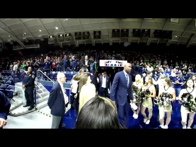 Notre Dame Basketball Team Entrance | ACC Virtual Reality