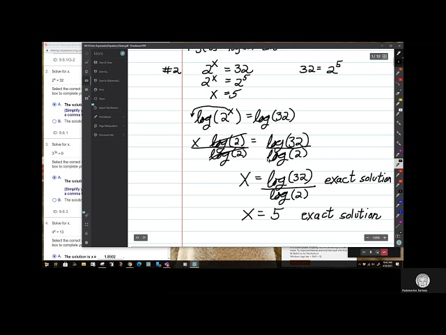 Solve Exponential Equations