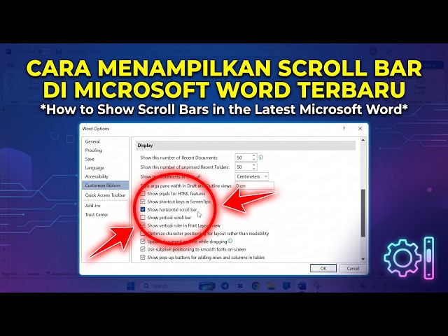 How to Enable Scroll Bars in the Latest Version of Microsoft Word