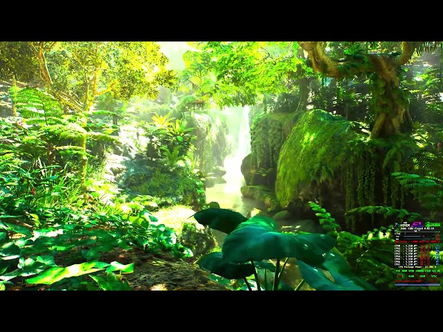 AMD 7700X 5550Mhz Unreal engine 5 Rain Forest