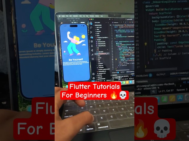 🔥 Flutter Tutorial for Beginners (2025) | Build a Complete App Using Flutter #shorts #flutter