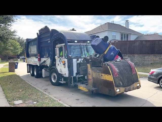 Waste Connections Front Loaders in Action on Recycle!