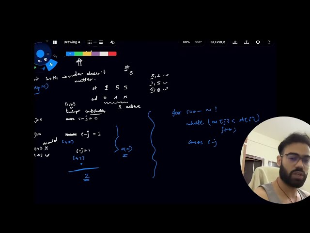 Number of Intersecting Interval Pairs II | Sorting + Sliding Window
