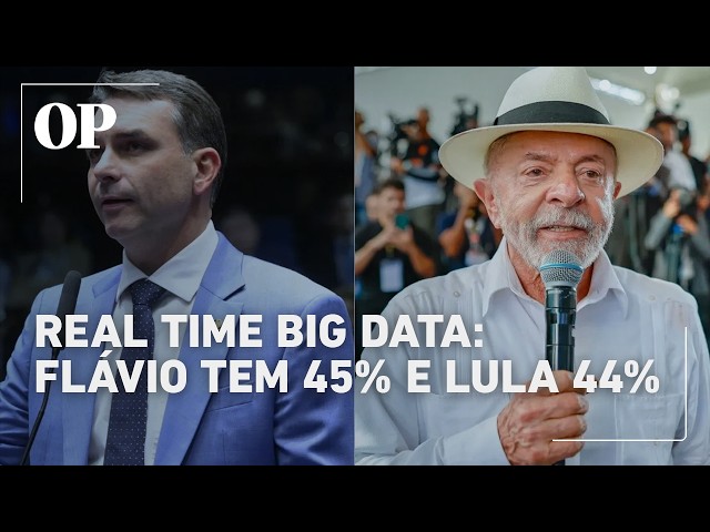 Real Time Big Data: Flávio at 45% and Lula at 44% in the runoff