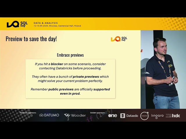 SQL Day 2025 - Tips & Tricks z migracji dużej organizacji do Databricks Unity Catalog - Adam Marczak