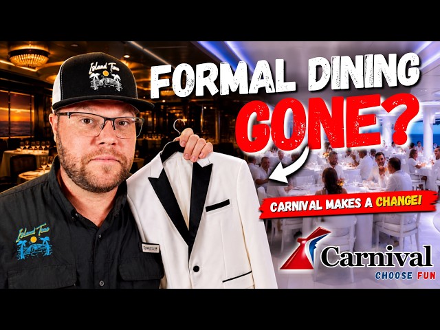 Carnival Makes a BIG Change to Formal Night Dining! Plus More Mega Ships on Short Cruises