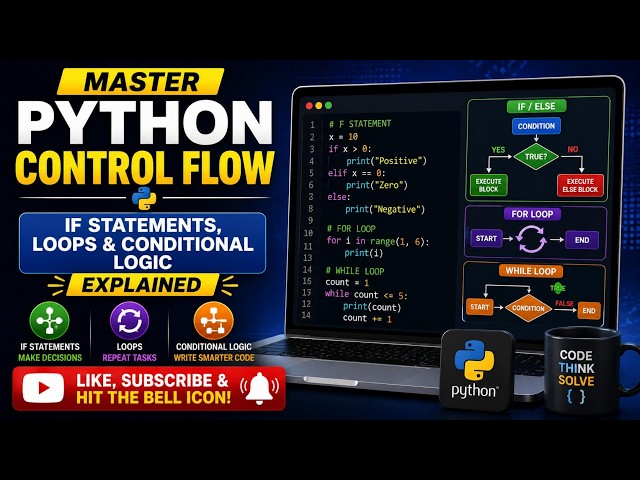 Master Python Control Flow: If Statements, Loops & Conditional Logic Explained
