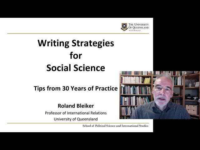 Writing Strategies for Social Science: Tips from 30 Years of Practice